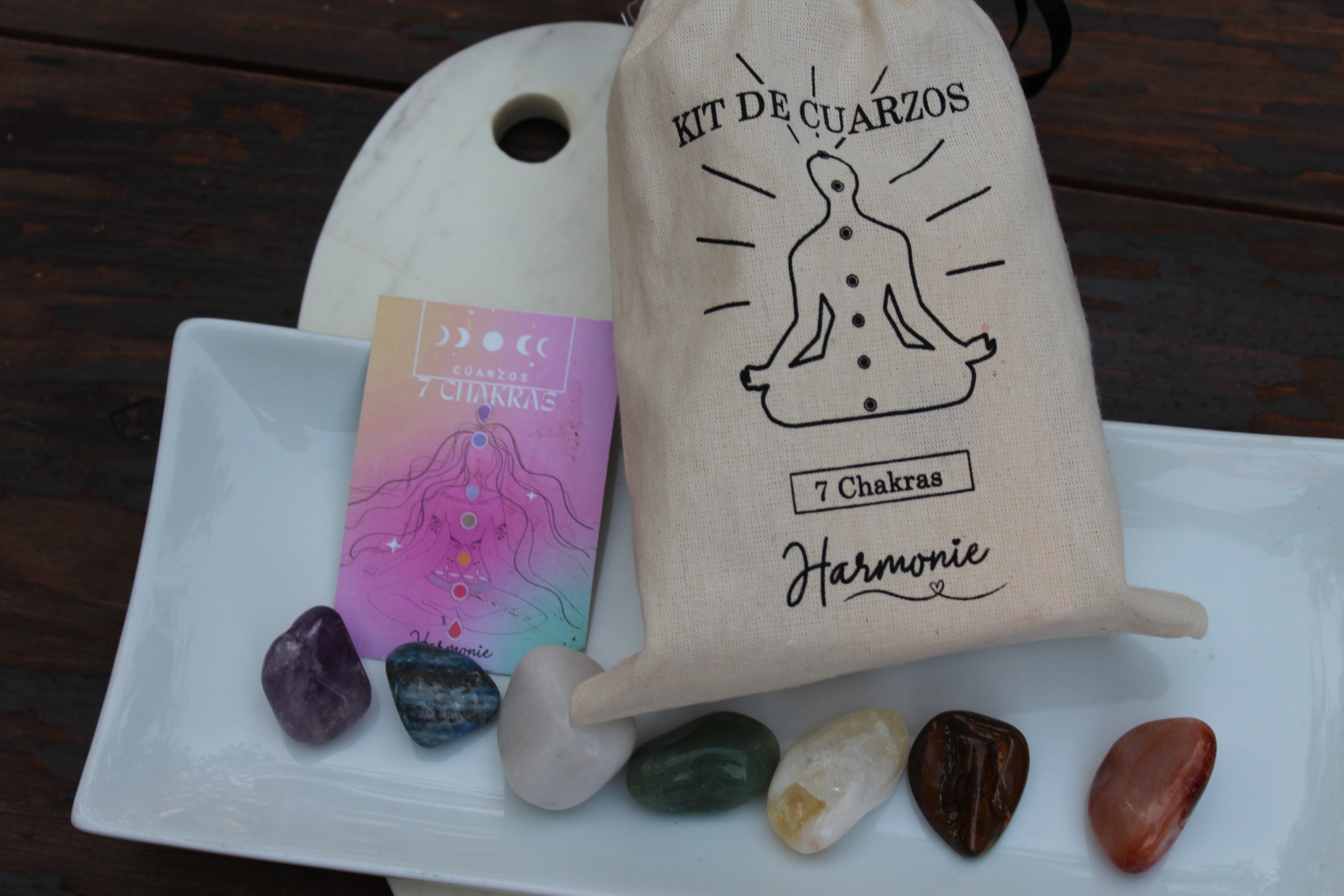 KIT DE CUARZOS 7 CHAKRAS