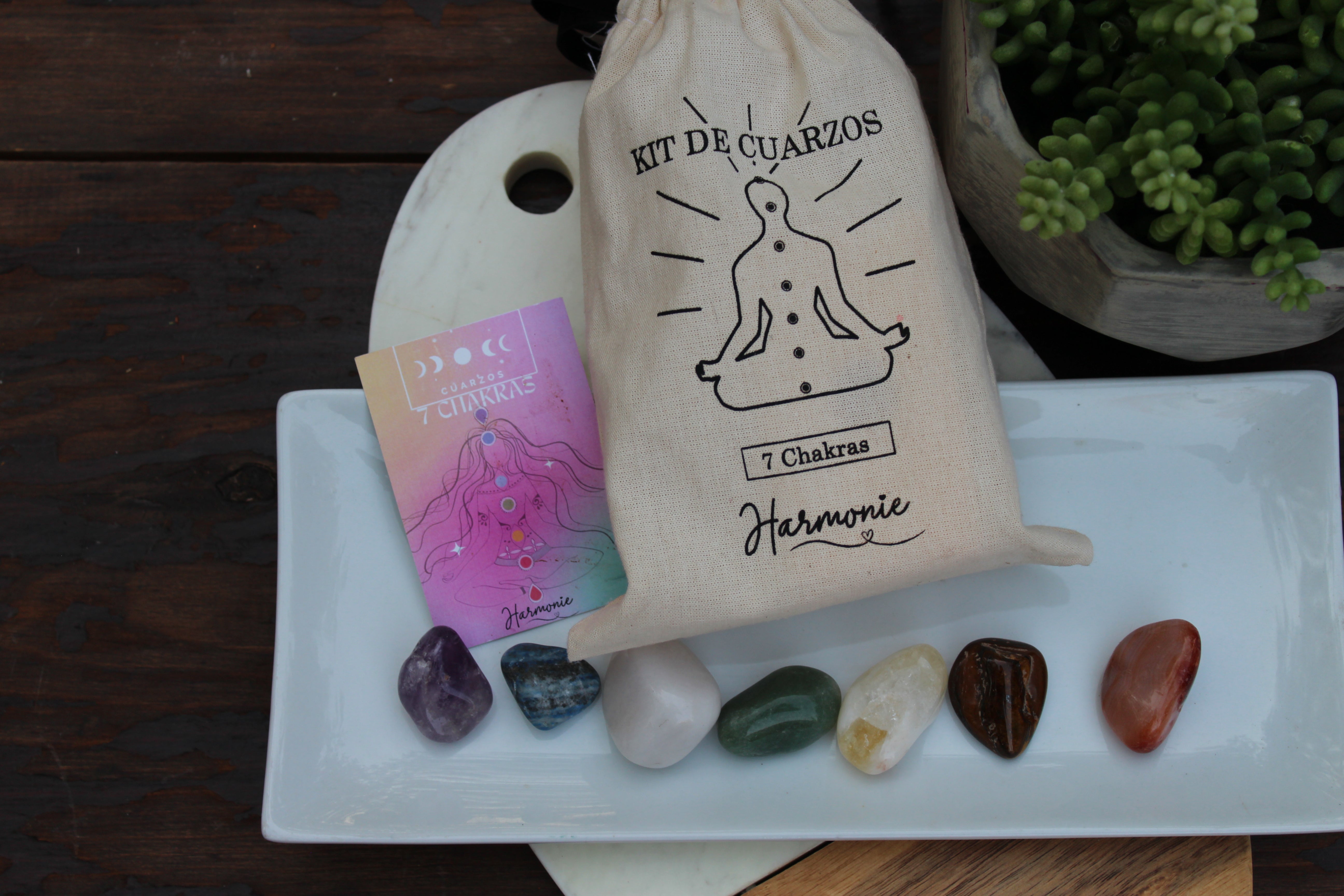 KIT DE CUARZOS 7 CHAKRAS